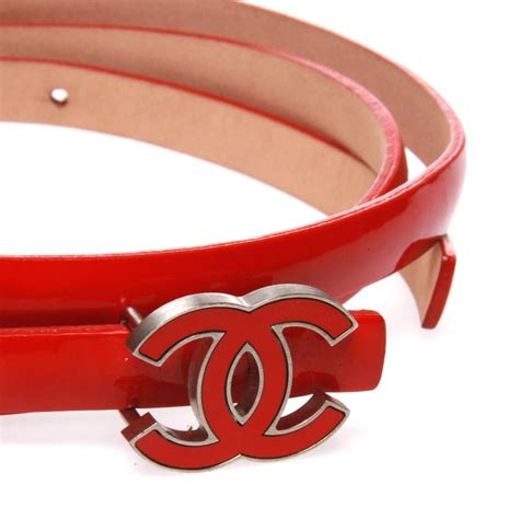 chanel red belt|genuine leather Chanel belt women.